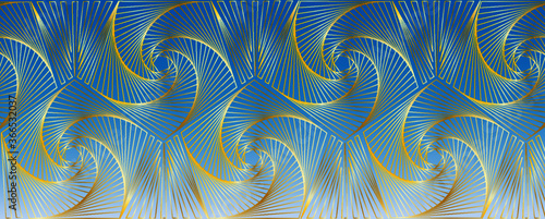 Bandeau/Bannière format spécial pour Facebook  Pentacle spirale Zentangle