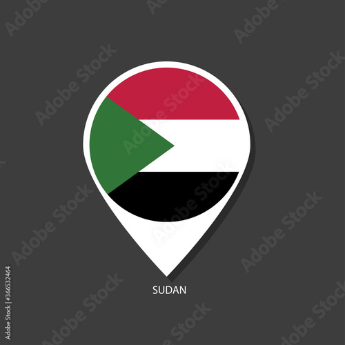 Sudan flag Vector marker with flags. Free Download Sudan flag Vector marker with flags. - GFXLoad