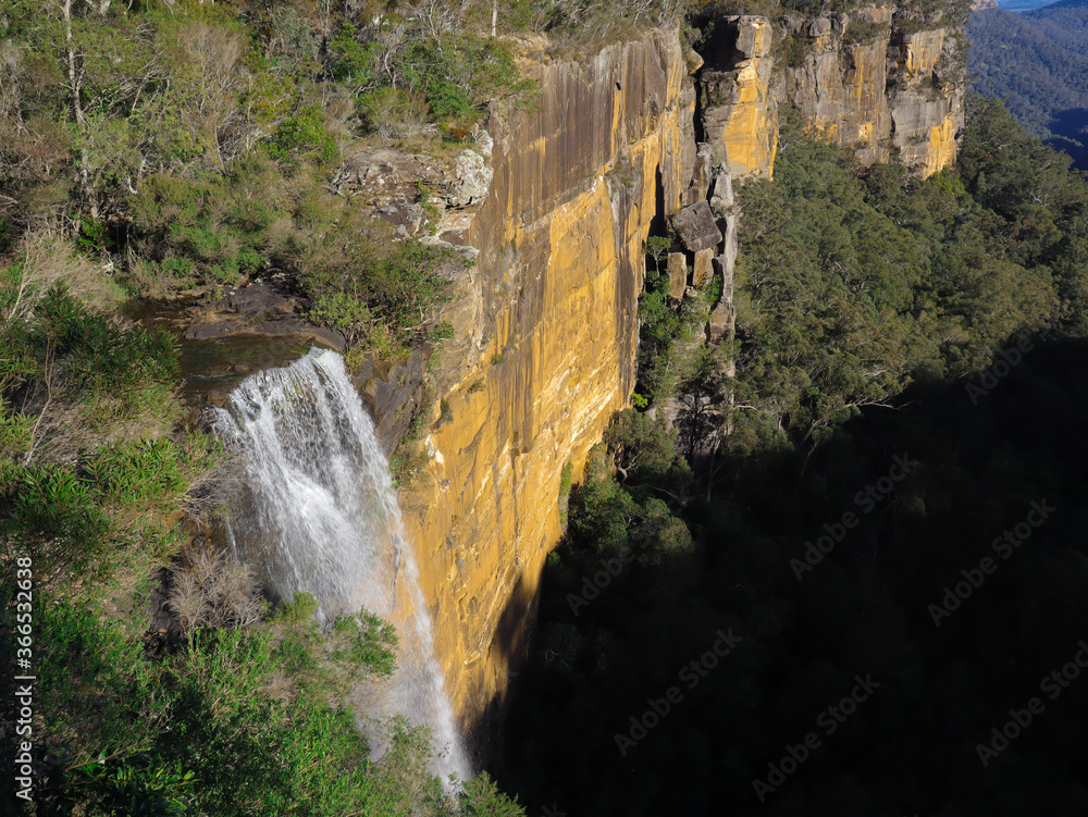 Fototapeta premium Beautiful flowing River in Fitzroy Falls in Bowral NSW Australia