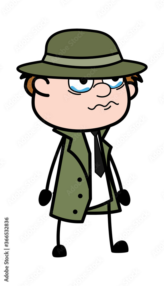 Cartoon Spy Crying Cartoon Spy Crying