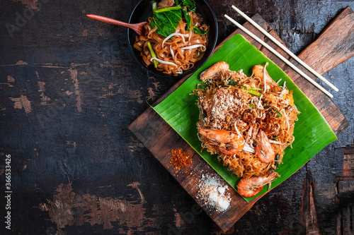 Pad Thai, delicious Thai food on the table