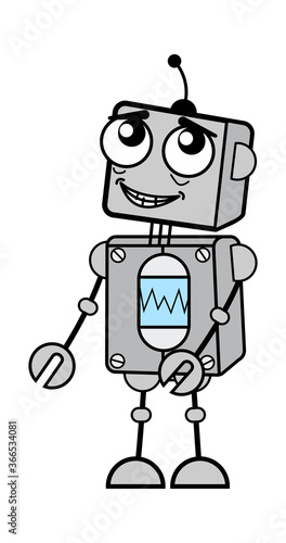 Day Dreaming Robot cartoon
