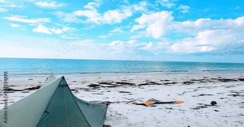 Camping on a Florida beach