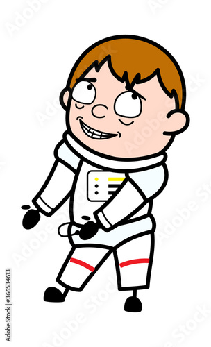 Day Dreaming Astronaut cartoon