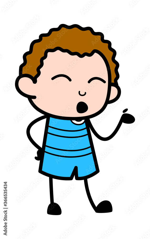 Cartoon Kid Speaking Cartoon Kid Speaking