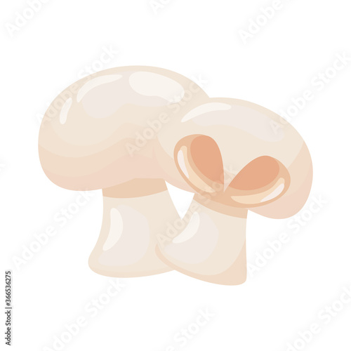 mushroom healthy vegetable detailed style icon