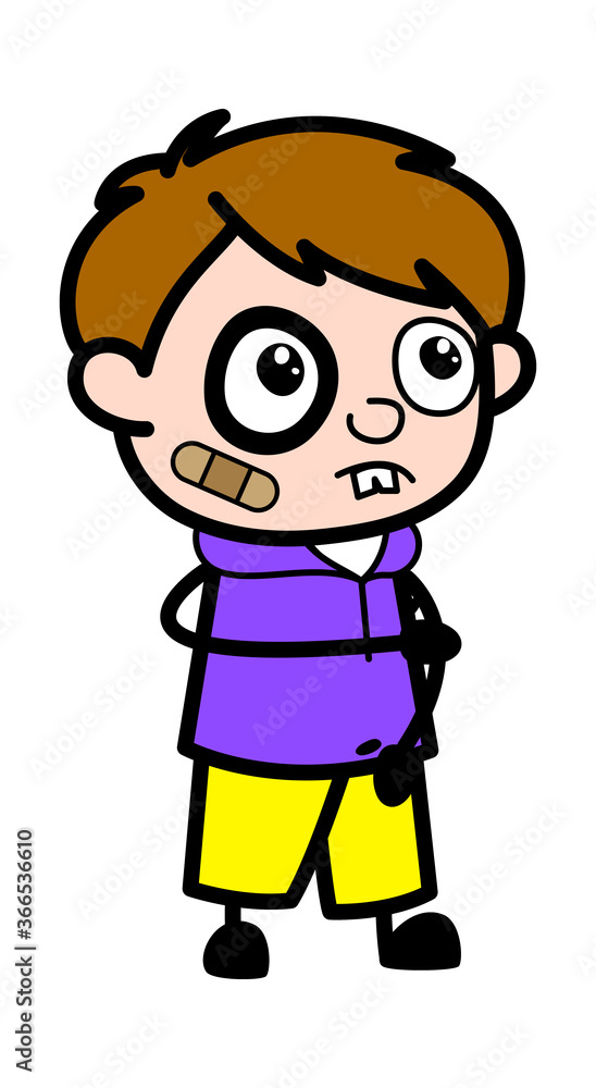 Injured Cartoon Boy Injured Cartoon Boy