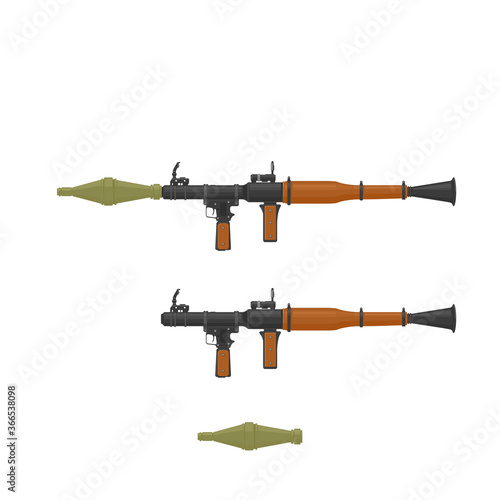 RPG Rocket Launcher Vector Illustration Icon