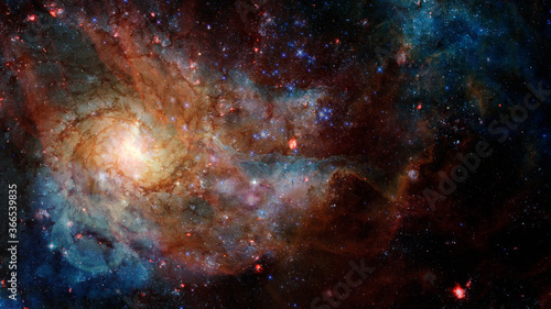 Space Galaxy. Elements of this image furnished by NASA