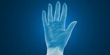 3D render - scan of a human hand