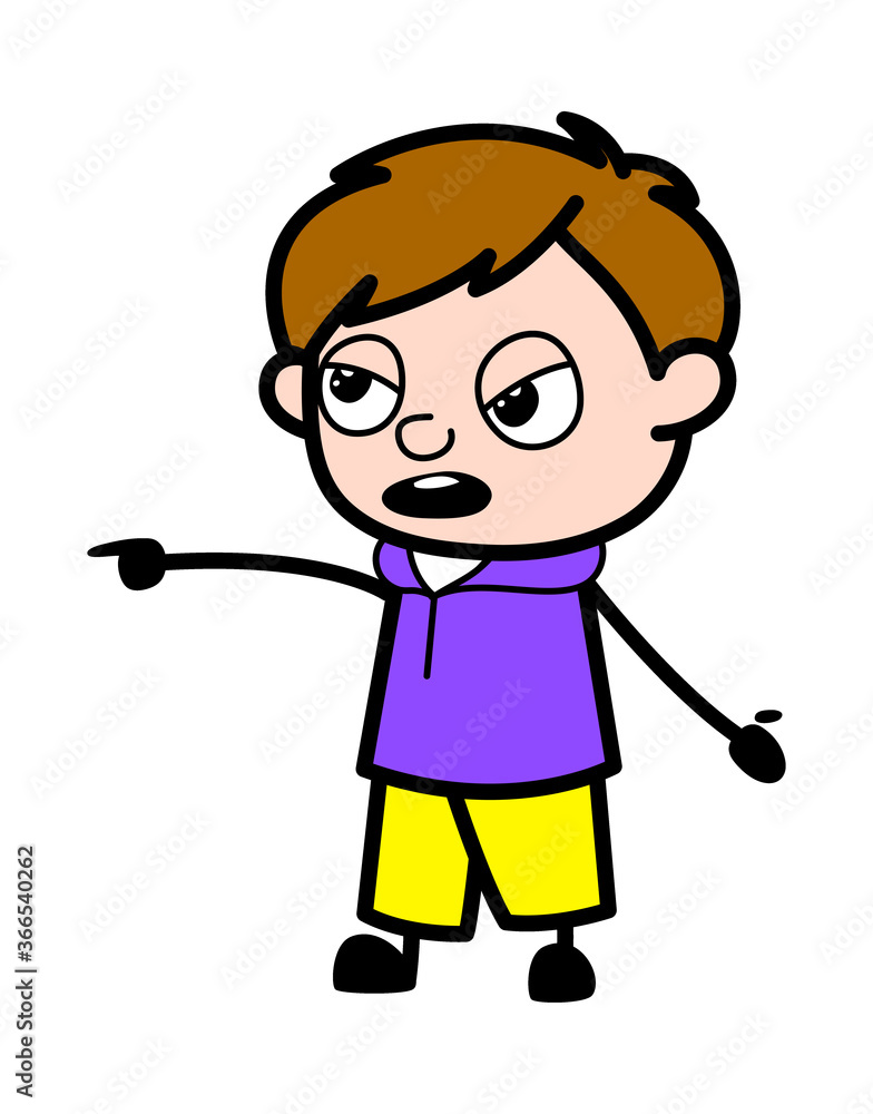 Boy Pointing Finger Cartoon Boy Pointing Finger Cartoon