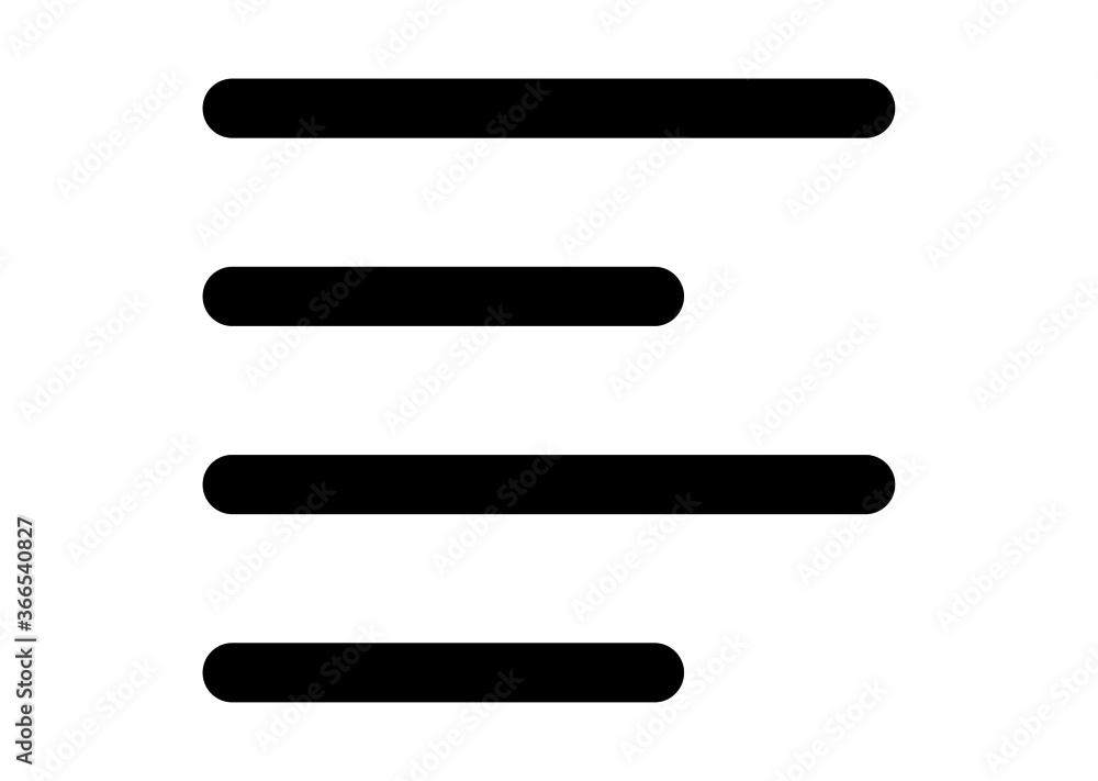 format align left vector icon for apps and website format align left vector icon for apps and website