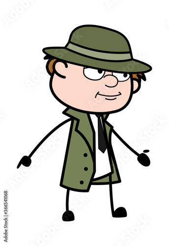 Spy Expressionless Face Cartoon