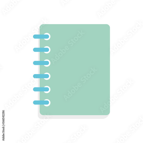 notebook icon image, flat style