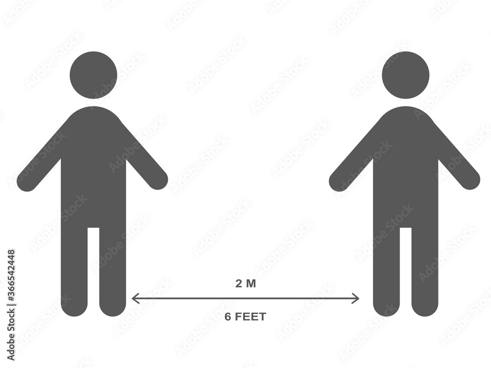 Two mans keep distance for 2 centimeters, social distancing concept, health protection concept, cover mouth to prevent virus, pollution, vector illustration. Two mans keep distance for 2 centimeters, social distancing concept, health protection concept, cover mouth to prevent virus, pollution, vector illustration.