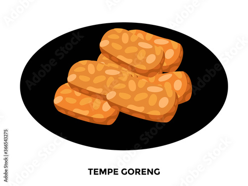 illustration of popular food in Indonesia. bakso, nasi goreng, gudeg, pecel lele, tempe penyet, nasi campur, sup buntut, ikan bakar, tempe goreng, nasi uduk, gulai, tongseng, ayam penyet, sate ayam, s