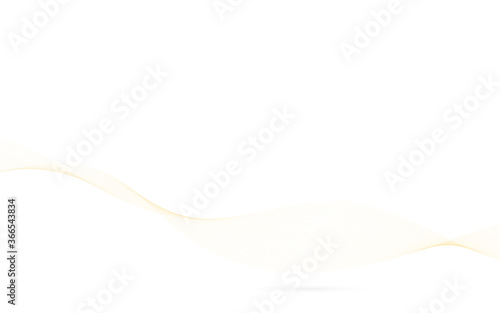 Gold luxury lines blend fluttering wave vector abstract on white background