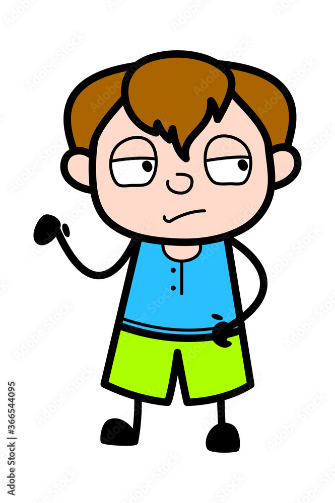 Unamused Teen Boy Cartoon Unamused Teen Boy Cartoon