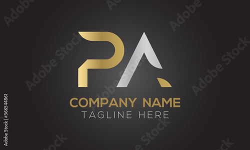 Initial PA Letter Logo With Creative Modern Business Typography Vector Template. Creative Letter PA Logo Vector.