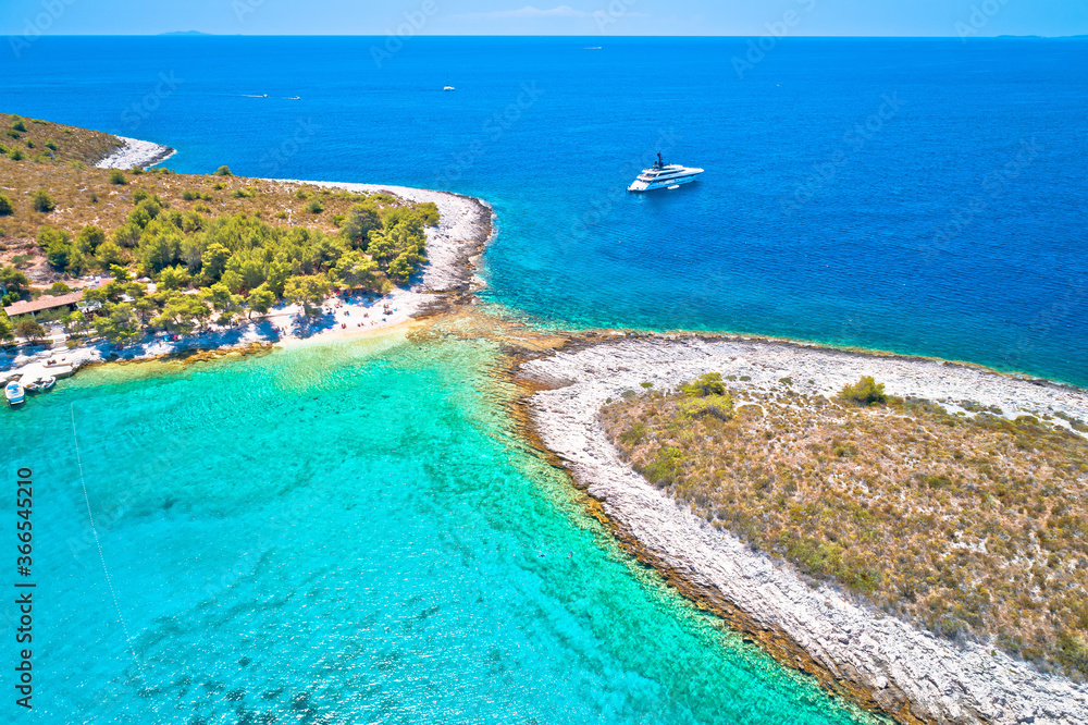 Pakleni Otoci islands yachting destination arcipelago aerial view