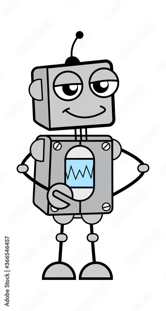 Hands on waist Cartoon Robot Hands on waist Cartoon Robot