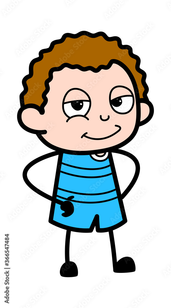 Hands on waist Cartoon Kid Hands on waist Cartoon Kid