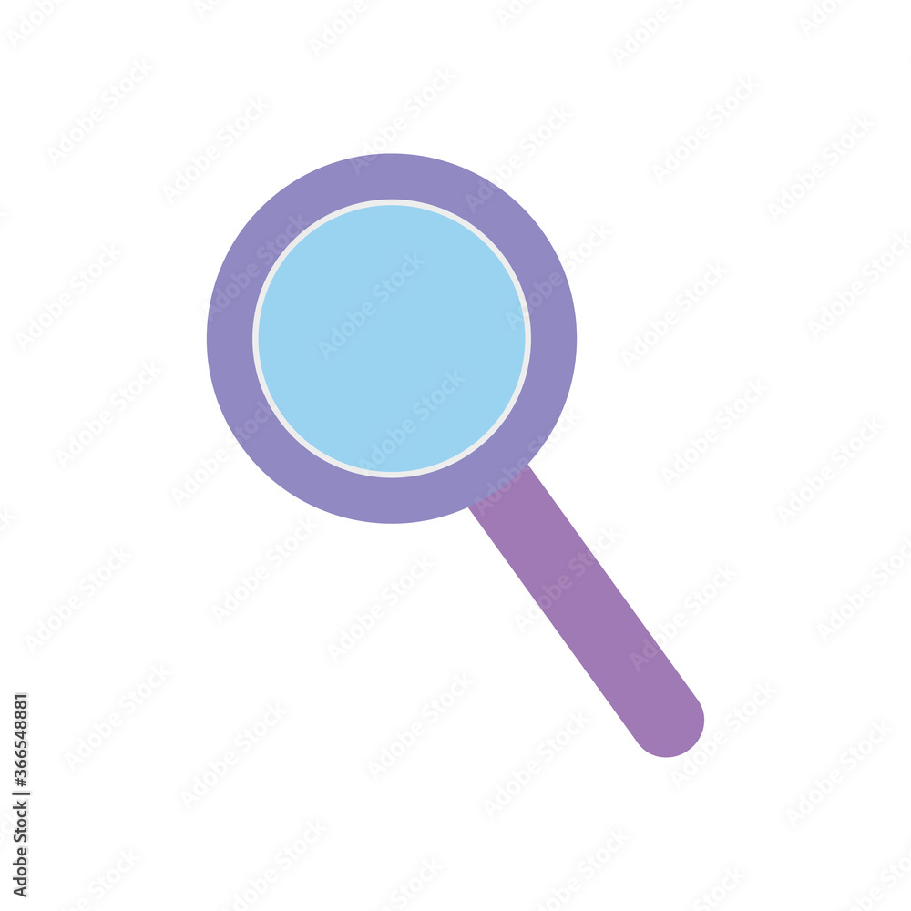 magnifying glass icon, flat style magnifying glass icon, flat style