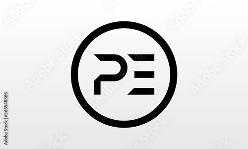 Initial PE Letter Logo With Creative Modern Business Typography Vector Template. Creative Letter PE Logo Vector.