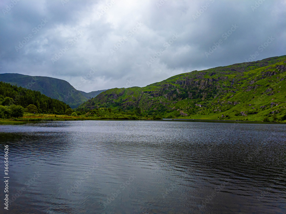 lake and mountains