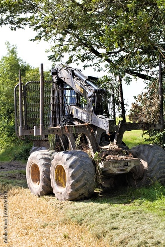 tractor in the field