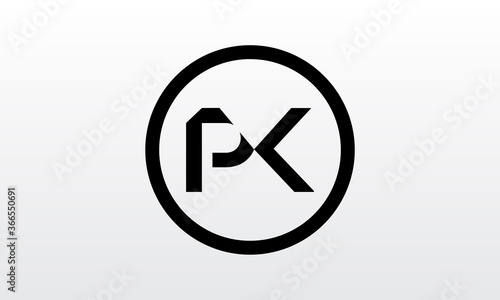 Initial PK Letter Logo With Creative Modern Business Typography Vector Template. Creative Letter PK Logo Vector.
