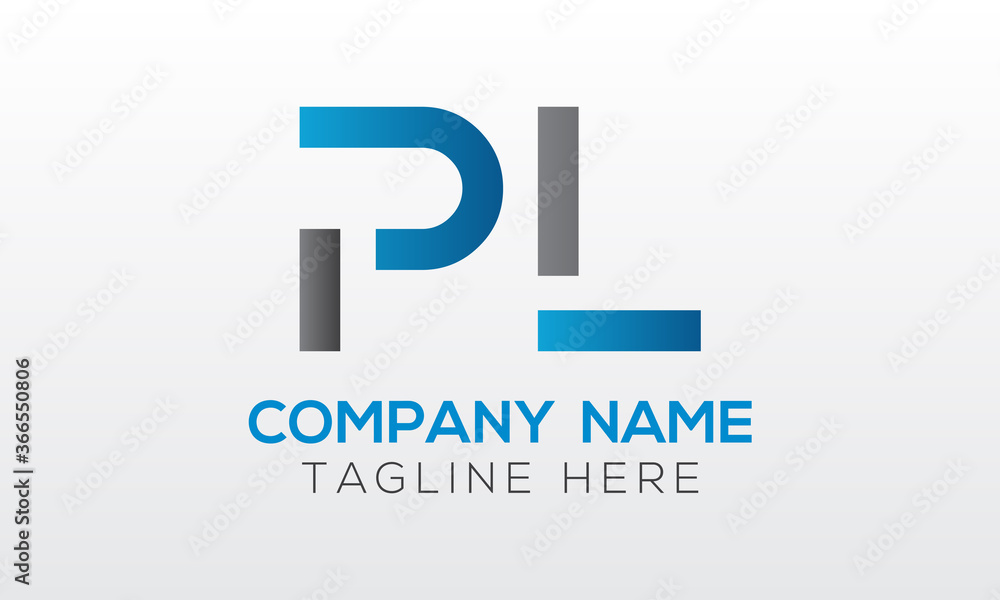 Obraz premium Initial PL Letter Logo With Creative Modern Business Typography Vector Template. Creative Letter PL Logo Vector.
