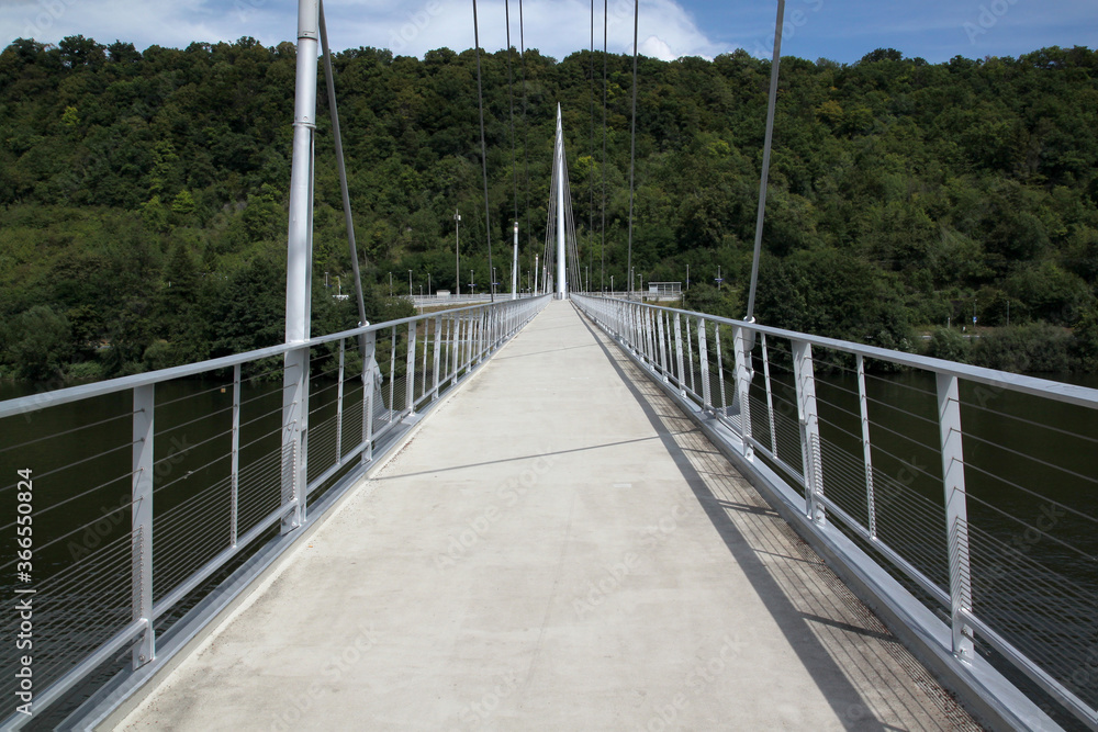 Suspended Pedestrian Bridge over the Nekar River