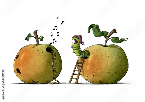 Tableau sur toile apple and pear