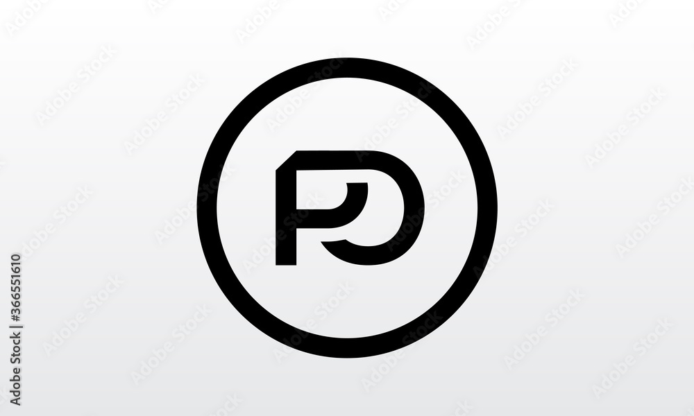 Obraz premium Initial PO Letter Logo With Creative Modern Business Typography Vector Template. Creative Letter PO Logo Vector.