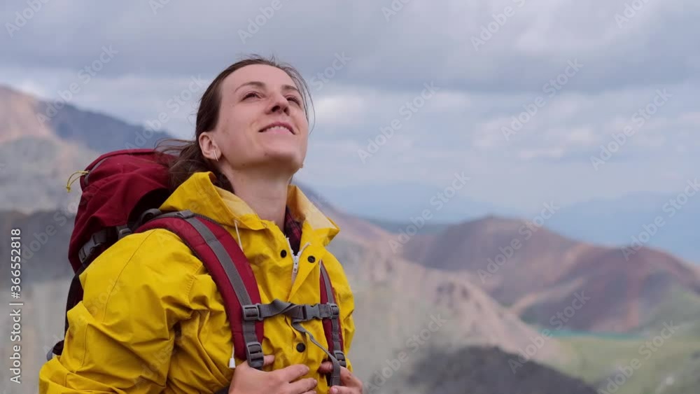 Woman looking at the mountains, thinking about life Girl resting in nature, enjoying the fresh mountain air and calm landscape against nature background, enjoying vacation travel Woman looking at the mountains, thinking about life Girl resting in nature, enjoying the fresh mountain air and calm landscape against nature background, enjoying vacation travel