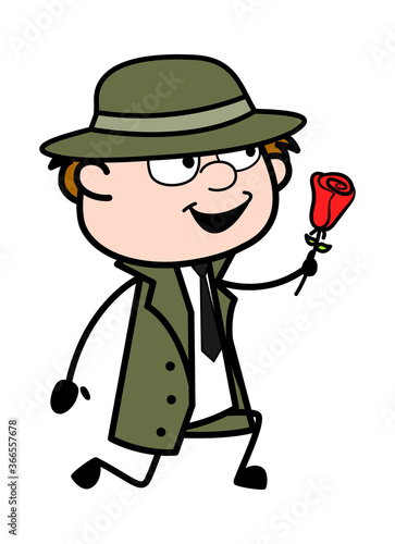 Cartoon Spy Proposing