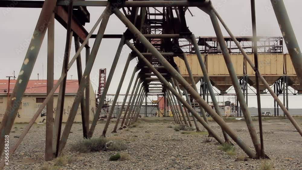Old and Rusty Metal Structure in the Port of Rio Gallegos, Patagonia, Argentina. Old and Rusty Metal Structure in the Port of Rio Gallegos, Patagonia, Argentina.