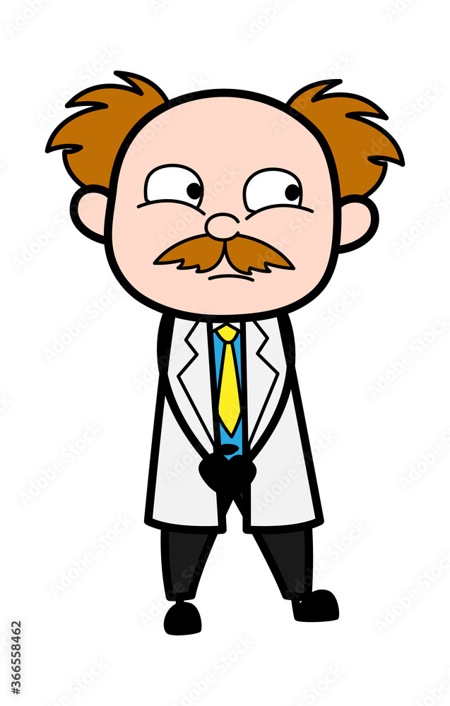 Shy Scientist Cartoon Shy Scientist Cartoon