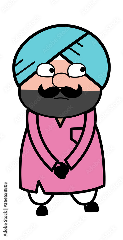 Shy Cute Sardar Cartoon Shy Cute Sardar Cartoon