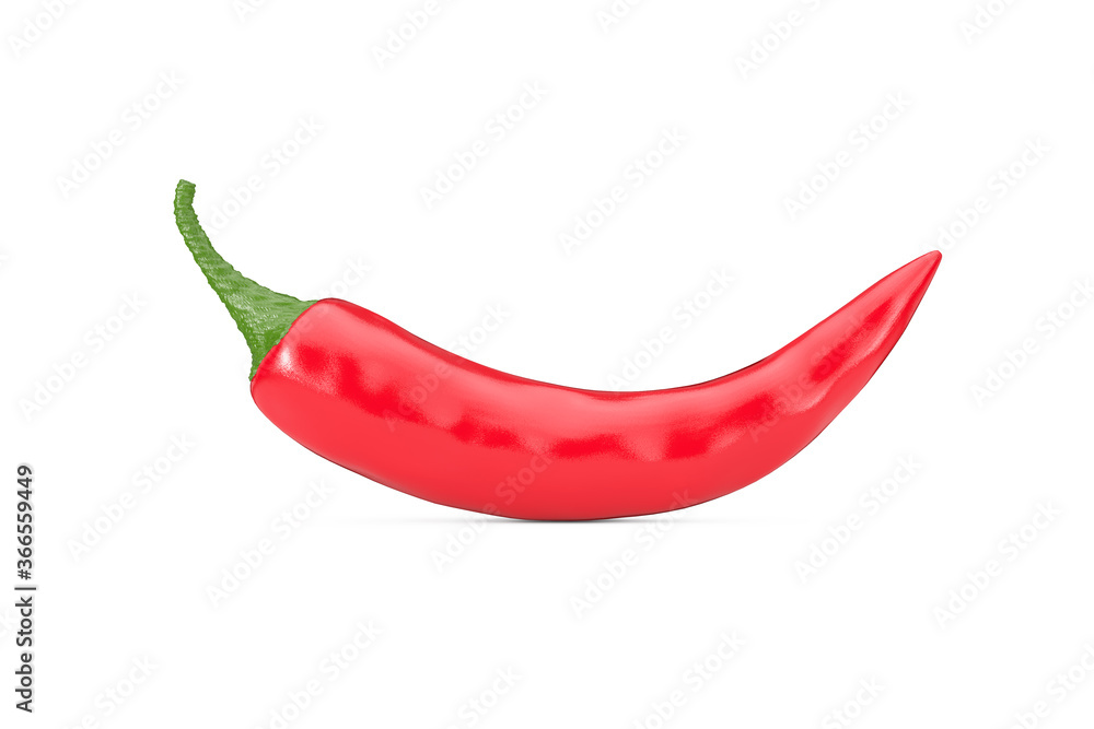 Red Chili Pepper. 3d Rendering Red Chili Pepper. 3d Rendering