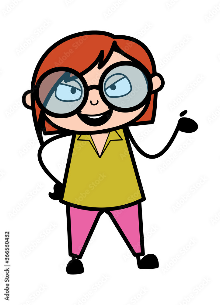 Happy Teacher Cartoon Illustration Happy Teacher Cartoon Illustration