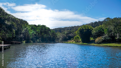 lake and mountains