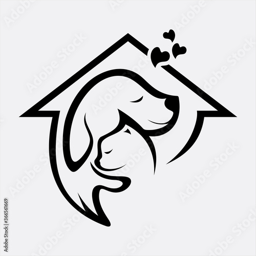 Great pack of flat logos with pet shop Free Vector Logo templates