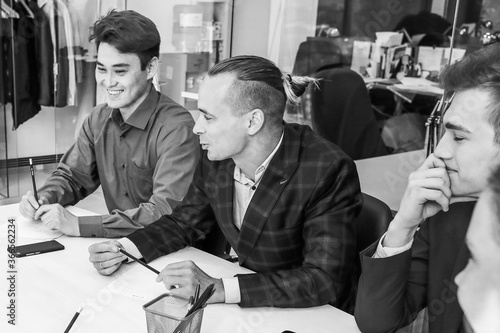 group of business people working together