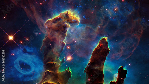 Fototapeta Naklejka Na Ścianę i Meble -  Space galaxy background with nebula. Elements of this image furnished by NASA