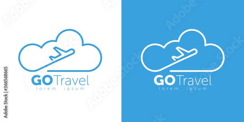 Travel logo vector icon design template-vector. logo design