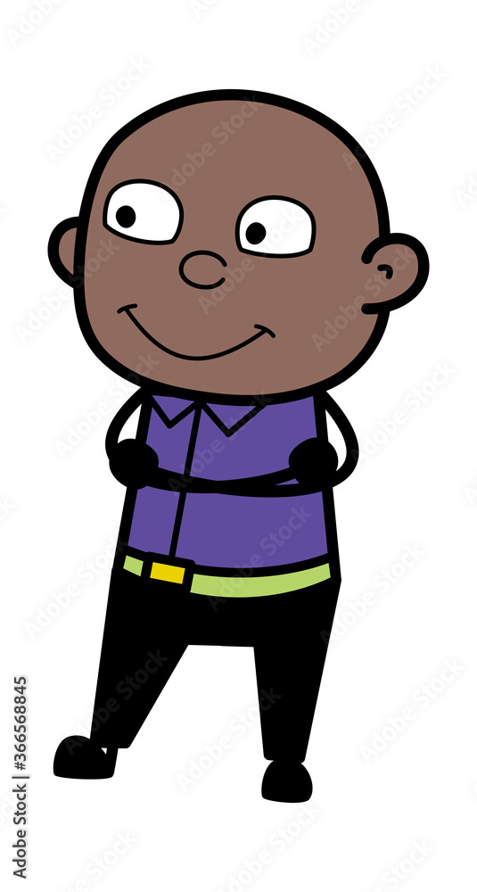 Folded Arms Cartoon Bald Black cartoon Folded Arms Cartoon Bald Black cartoon