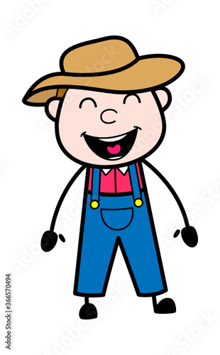 Adorable Farmer cartoon