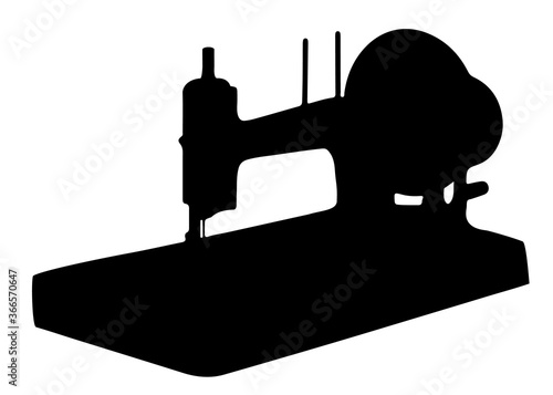 Sewing machine. Vector image.